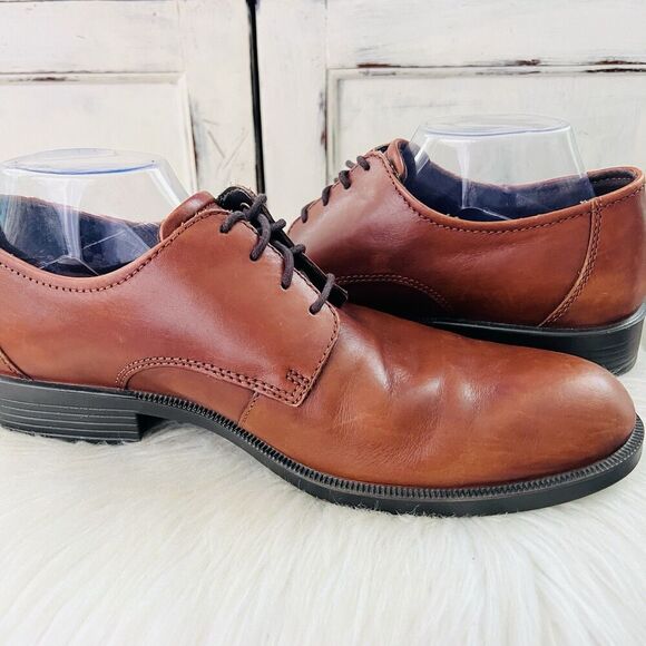 Ecco Metropole London Brown Leather Broque Lace up Oxford Dress Shoes EU44 US11 main image 7